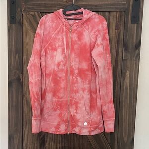Vibrant Pink Tie-Dye Women's Hoodie